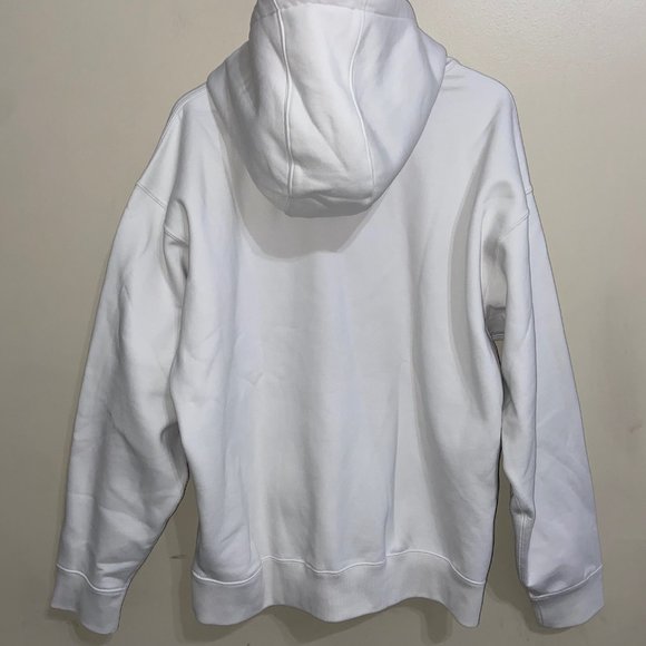 Nike NRG Solo Swoosh Fleece Hoodie Phantom White Heavyweight Men CV0552-030 - Picture 5 of 10